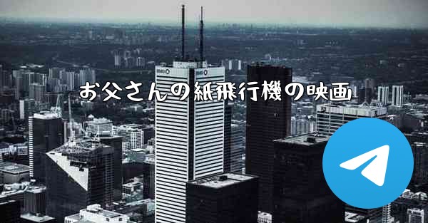 <b>お父さんの紙飛行機の映画</b>