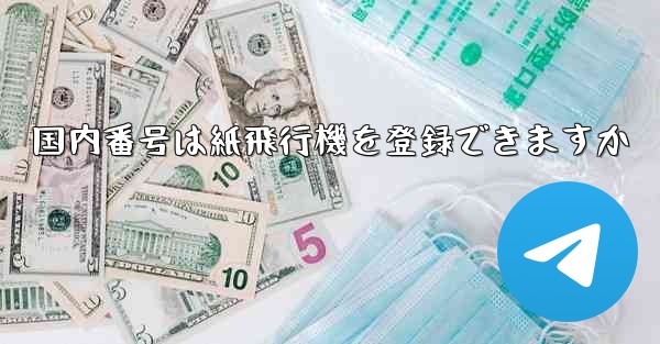 国内番号は紙飛行機を登録できますか