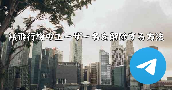 紙飛行機のユーザー名を解除する方法