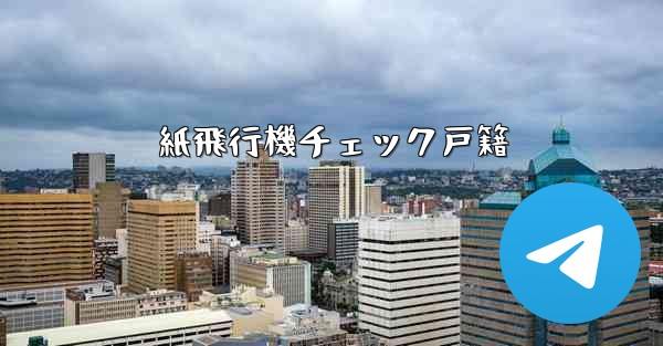 紙飛行機チェック戸籍