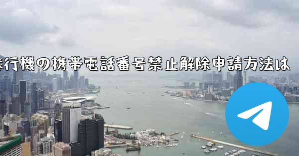紙飛行機の携帯電話番号禁止解除申請方法は