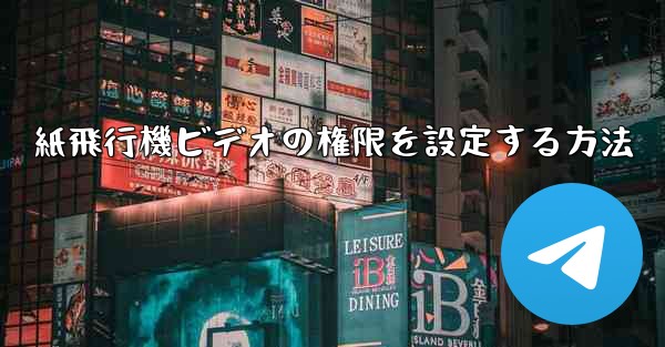 紙飛行機ビデオの権限を設定する方法