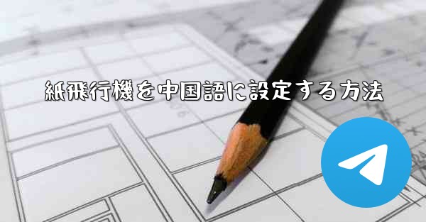 紙飛行機を中国語に設定する方法