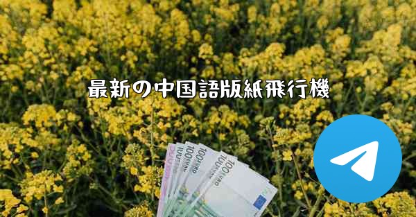 最新の中国語版紙飛行機