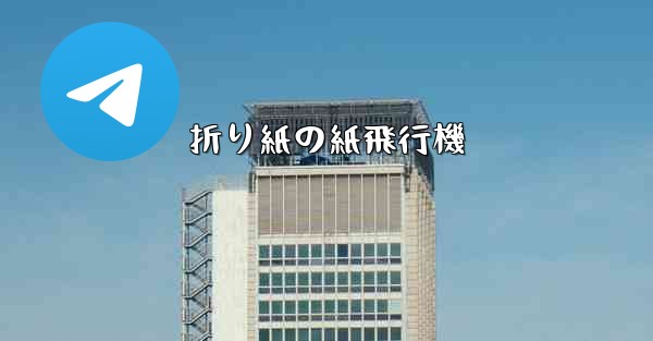 <b>折り紙の紙飛行機</b>