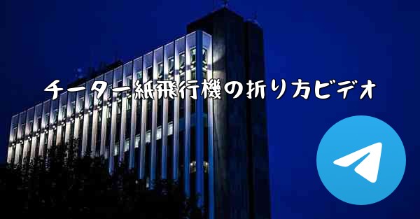 チーター紙飛行機の折り方ビデオ