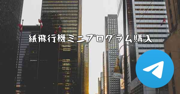 紙飛行機ミニプログラム購入