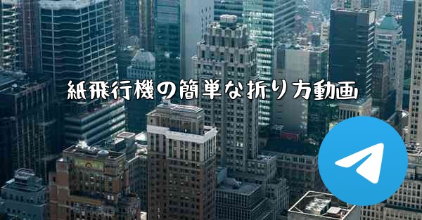 紙飛行機の簡単な折り方動画