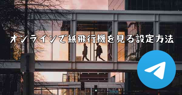 オンラインで紙飛行機を見る設定方法