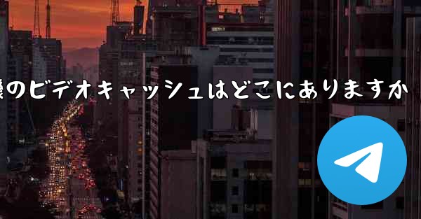 紙飛行機のビデオキャッシュはどこにありますか