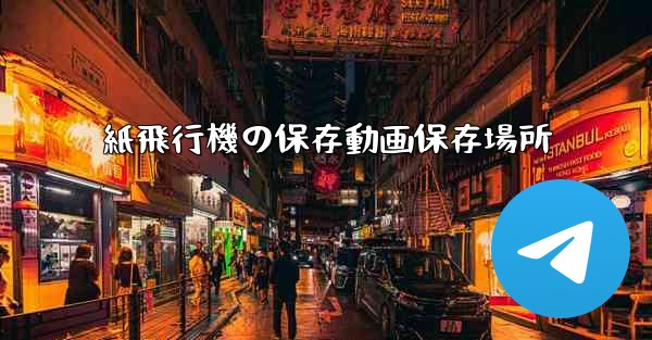 紙飛行機の保存動画保存場所