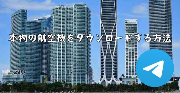 本物の航空機をダウンロードする方法