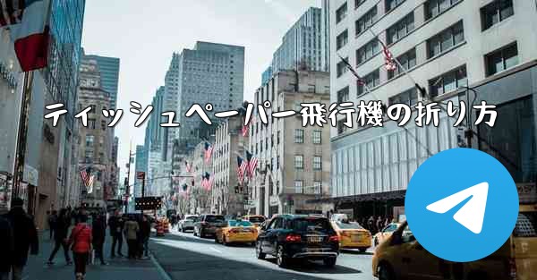 ティッシュペーパー飛行機の折り方