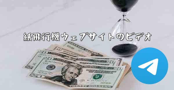 紙飛行機ウェブサイトのビデオ