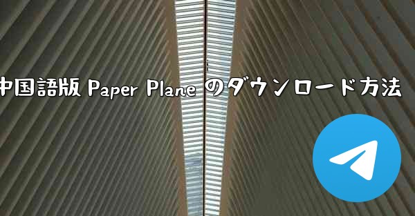中国語版 Paper Plane のダウンロード方法