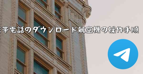 <b>Apple 携帯電話のダウンロード航空機の操作手順</b>