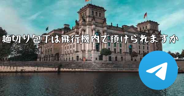 麺切り包丁は飛行機内で預けられますか