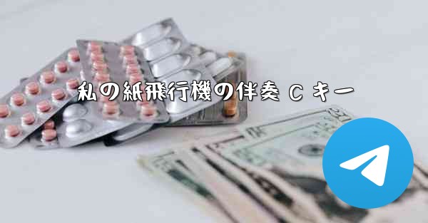 私の紙飛行機の伴奏 C キー