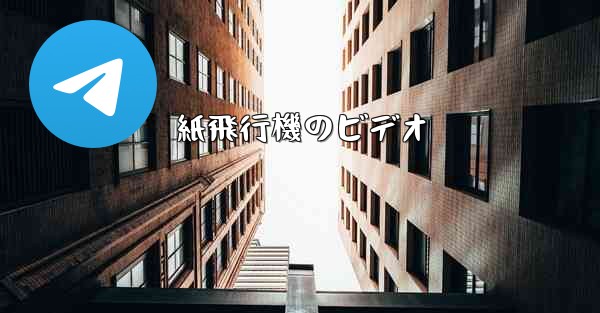 紙飛行機のビデオ