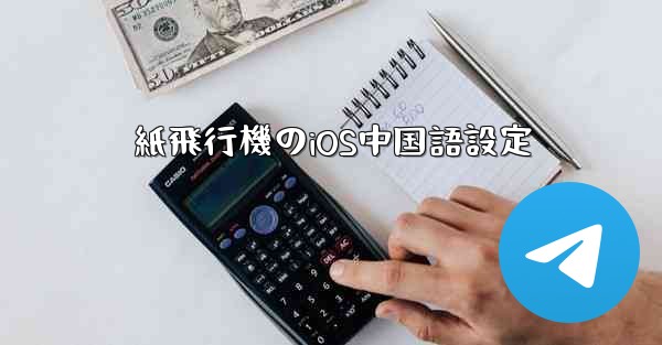 紙飛行機のiOS中国語設定