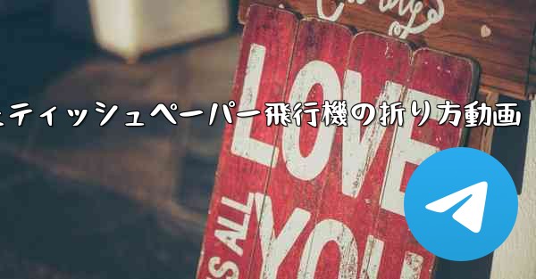 ナイフを使ったティッシュペーパー飛行機の折り方動画