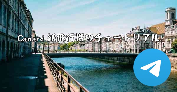 Canard 紙飛行機のチュートリアル