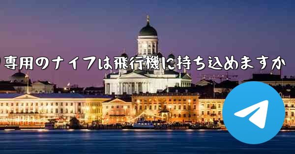 麺切り専用のナイフは飛行機に持ち込めますか