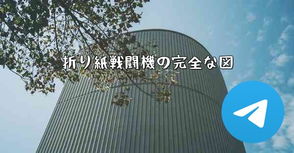 折り紙戦闘機の完全な図