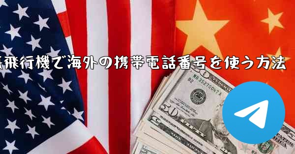 紙飛行機で海外の携帯電話番号を使う方法