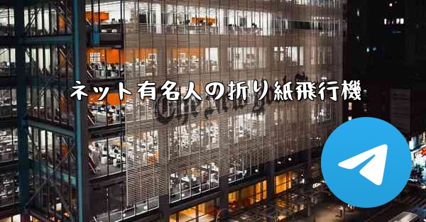 ネット有名人の折り紙飛行機