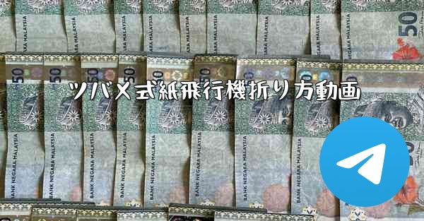 ツバメ式紙飛行機折り方動画