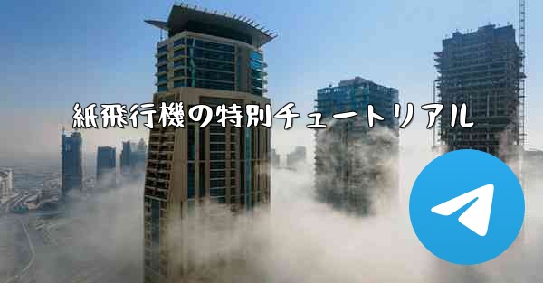 <b>紙飛行機の特別チュートリアル</b>