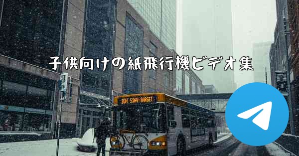 <b>子供向けの紙飛行機ビデオ集</b>