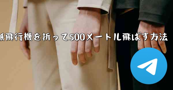 <b>紙飛行機を折って500メートル飛ばす方法</b>