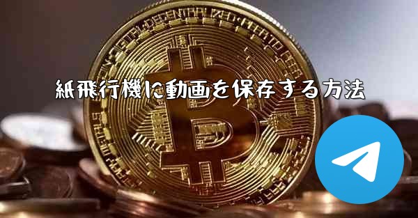 紙飛行機に動画を保存する方法