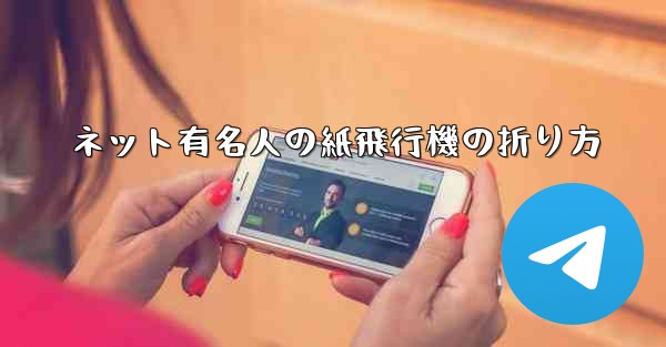 ネット有名人の紙飛行機の折り方