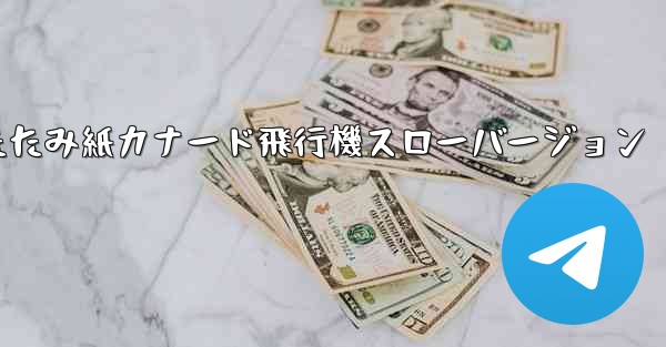 折りたたみ紙カナード飛行機スローバージョン