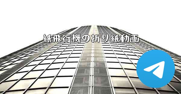 紙飛行機の折り紙動画