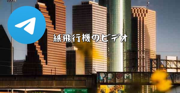 紙飛行機のビデオ