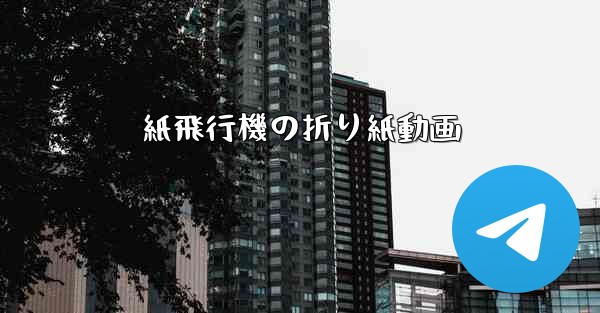 紙飛行機の折り紙動画