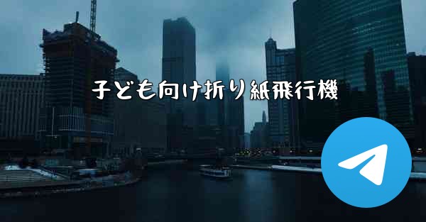 子ども向け折り紙飛行機