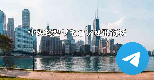 中天模型リモコン紙飛行機