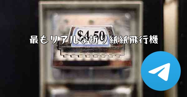 最もリアルな折り紙紙飛行機