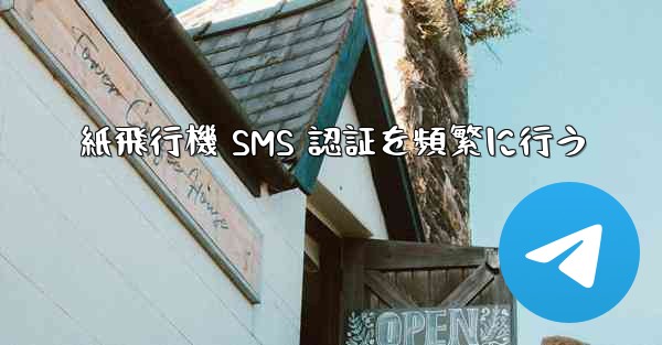 紙飛行機 SMS 認証を頻繁に行う