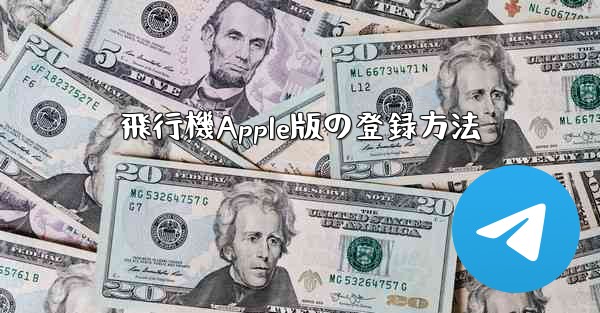 飛行機Apple版の登録方法