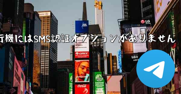 紙飛行機にはSMS認証オプションがありません