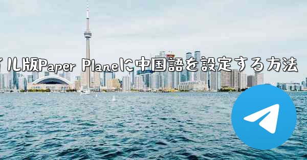 海外でモバイル版Paper Planeに中国語を設定する方法