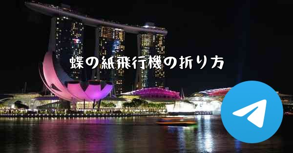 <b>蝶の紙飛行機の折り方</b>