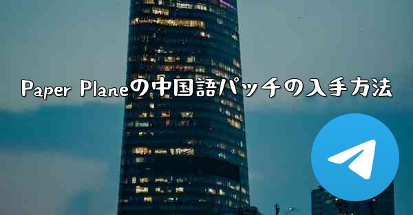 Paper Planeの中国語パッチの入手方法