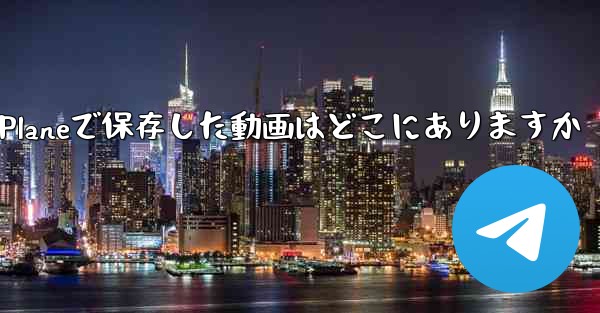 Paper Planeで保存した動画はどこにありますか